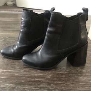 BP block heel booties
